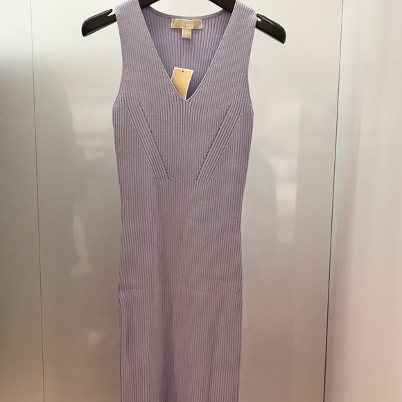 michael kors ribbed sweater dress